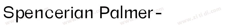 Spencerian Palmer字体转换